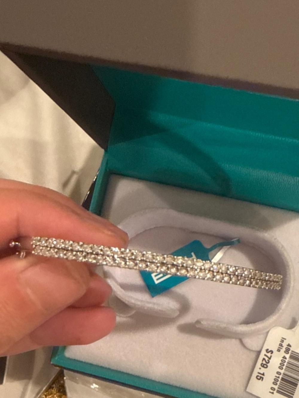 925 Sterling Silver Diamond Bangle